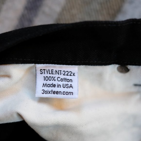 NEW 3sixteen NT-222x ~ Lightweight Black 30 - Picture 10 of 12